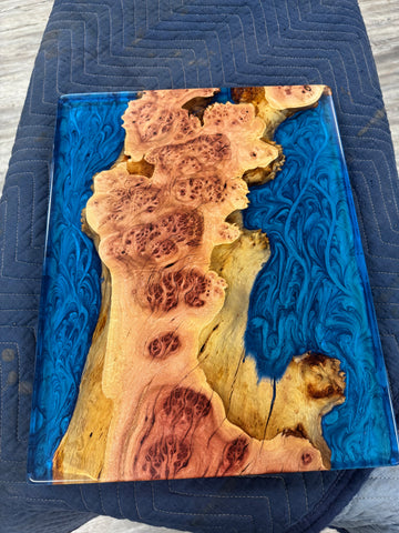 African Sumac Resin Charcuterie Board