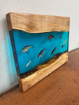 Maple Charcuterie Boards with Bass Lures