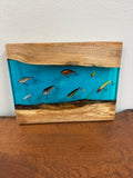 Maple Charcuterie Boards with Bass Lures