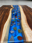 Epoxy Resin Charcuterie Board Arizona Acacia Wood