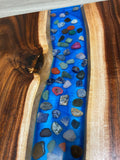 Epoxy Resin Charcuterie Board Arizona Acacia Wood