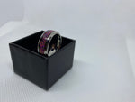 Stainless Steal Ring with Crushed Opal