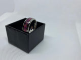 Stainless Steal Ring with Crushed Opal