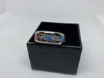 Stainless Steal Ring with Crushed Opal