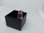 Stainless Steal Ring with Crushed Opal