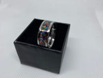 Stainless Steal Ring with Crushed Opal