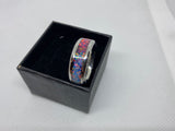 Stainless Steal Ring with Crushed Opal