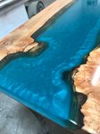Handcrafted Resin Coffee River Table Furniture